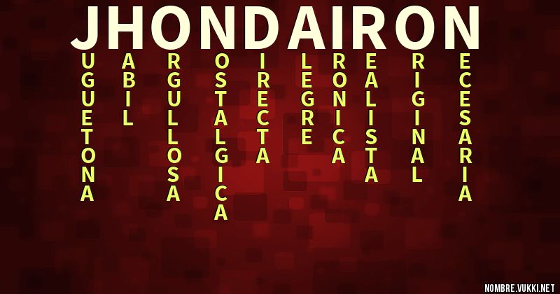 Acróstico jhon dairon