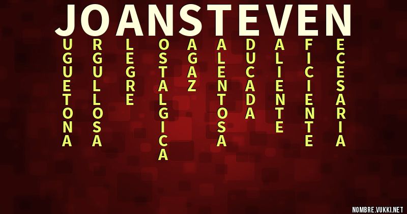 Acróstico joan steven