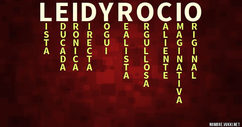 Acróstico leidy rocío