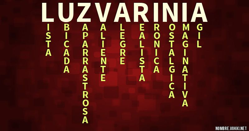 Acróstico luz varinia