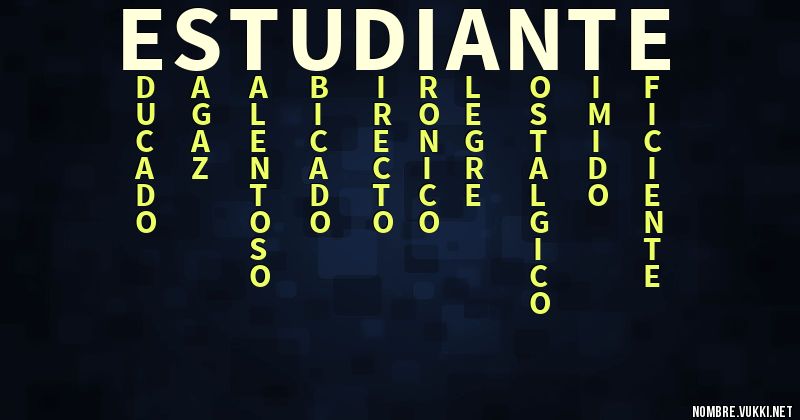 Acróstico estudiante