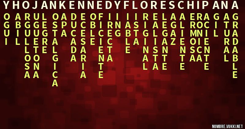 Acróstico yhojankennedyfloreschipana