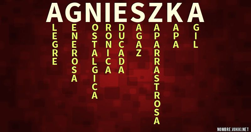 Acróstico agnieszka