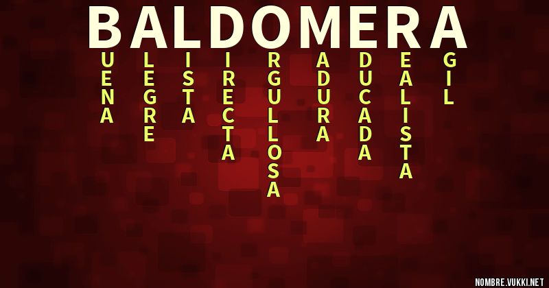 Acróstico baldomera