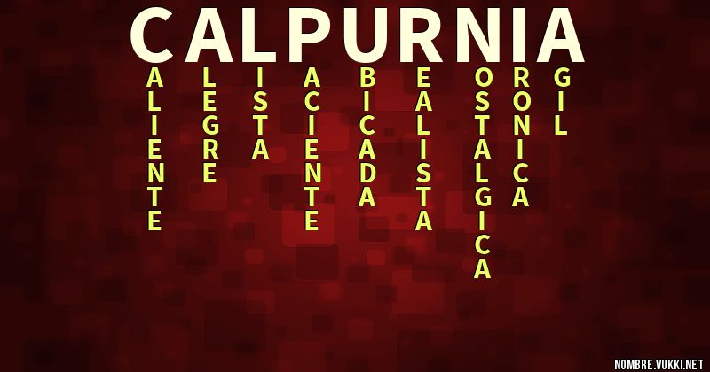 Acróstico calpurnia