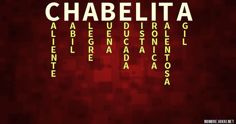 Acróstico chabelita