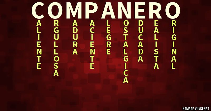Acróstico compañero