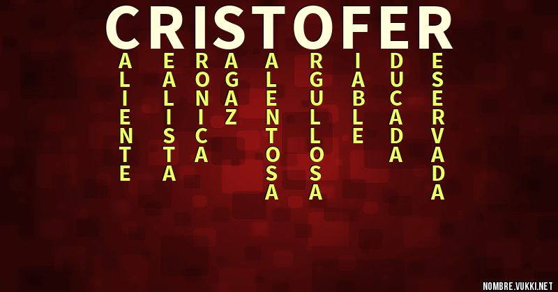 Acróstico cristofer