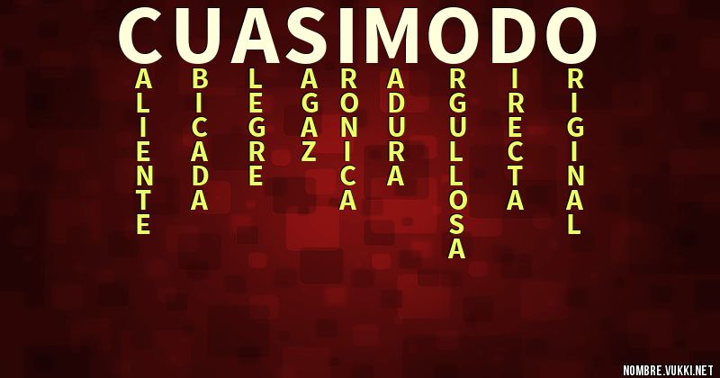 Acróstico cuasimodo
