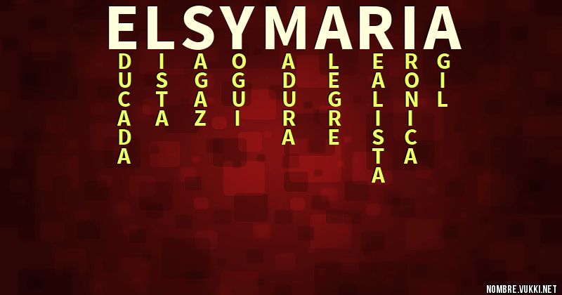 Acróstico elsy maría