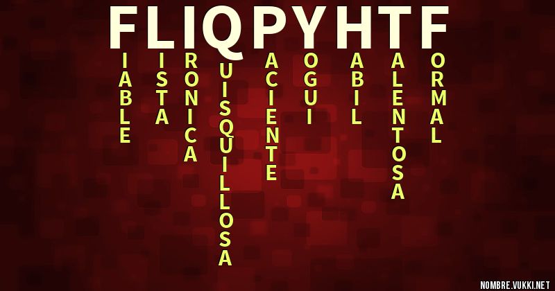 Acróstico fliqpy (htf)