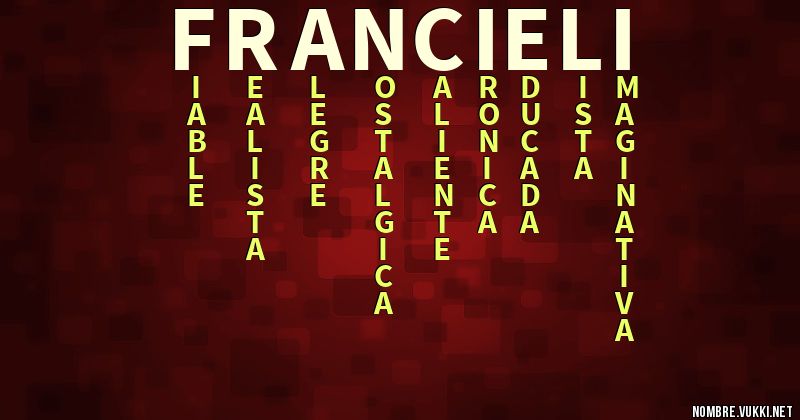 Acróstico francieli