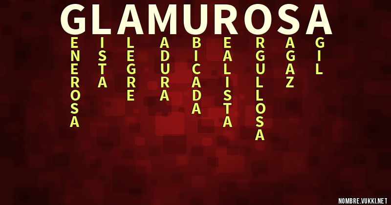Acróstico glamurosa