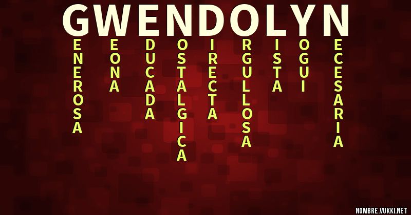 Acróstico gwendolyn