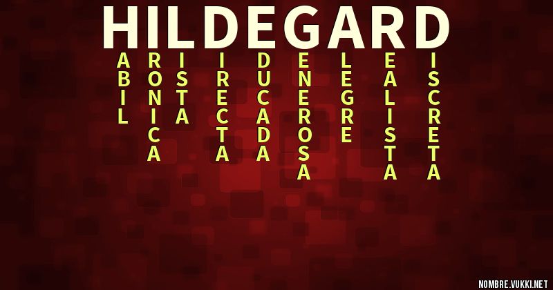 Acróstico hildegard