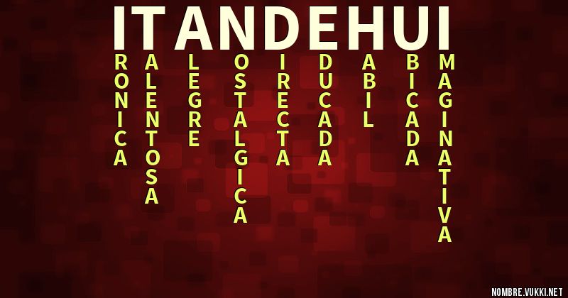 Acróstico itandehui