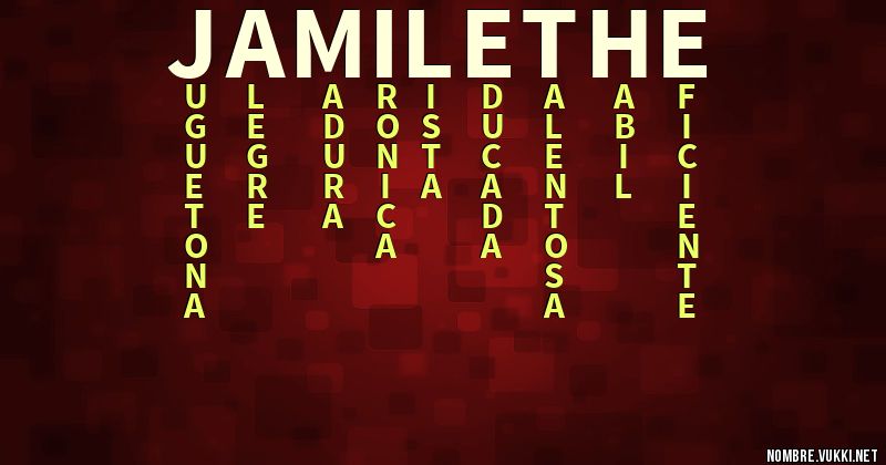 Acróstico jamilethe