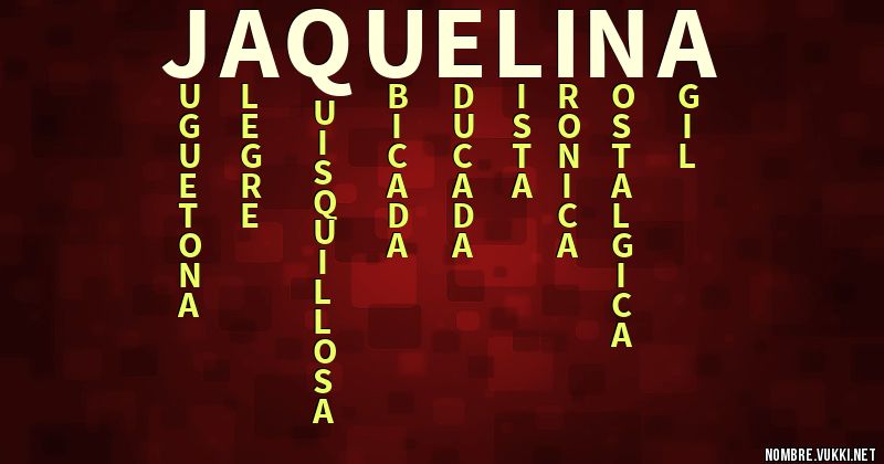 Acróstico jaquelina