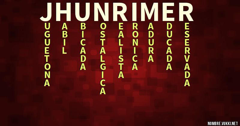 Acróstico jhunrimer