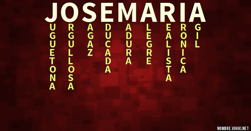 Acróstico jose maria