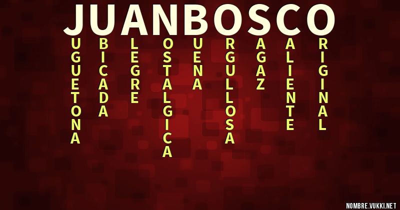Acróstico juan bosco