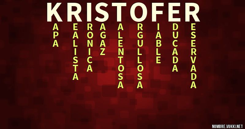 Acróstico kristofer