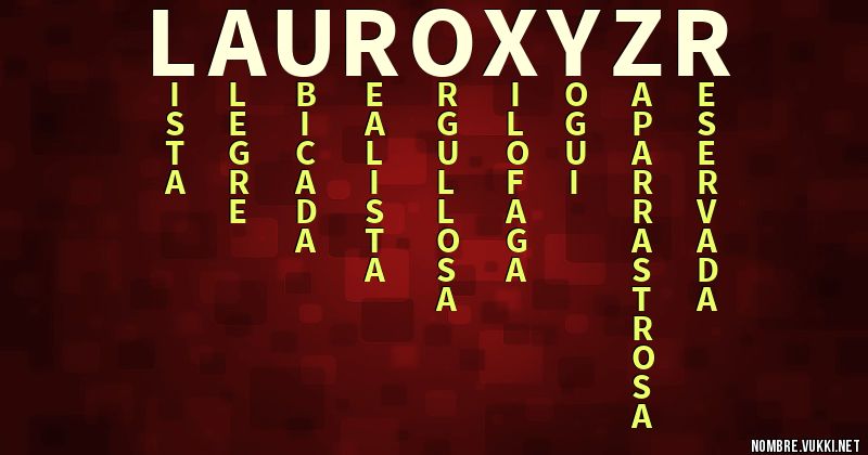 Acróstico lauroxy_zr4