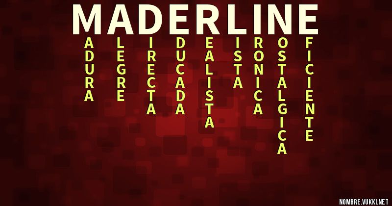 Acróstico maderline