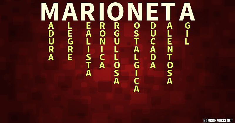 Acróstico marioneta