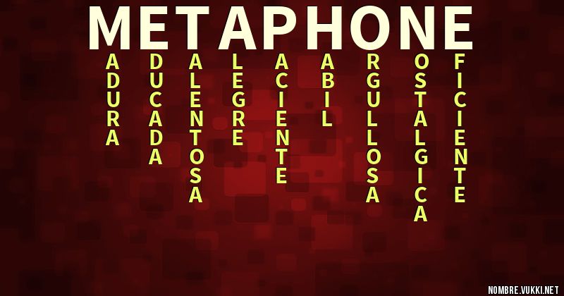 Acróstico metaphone