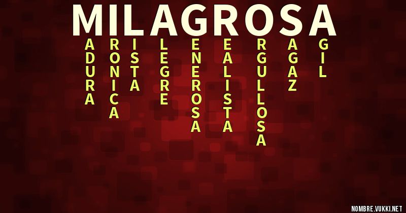 Acróstico milagrosa