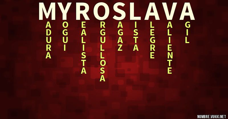 Acróstico myroslava
