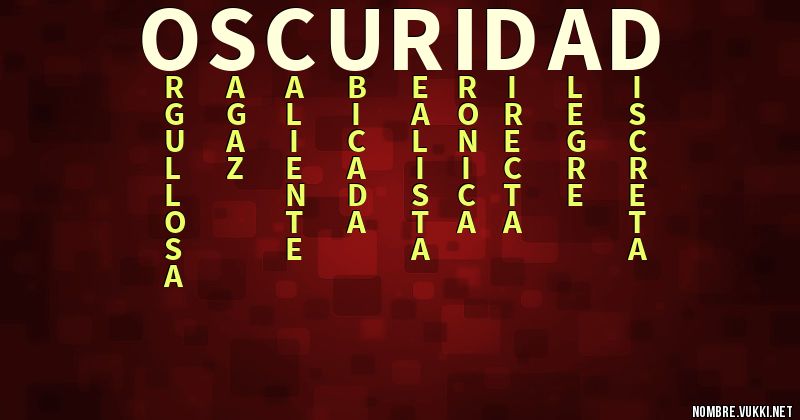 Acróstico oscuridad