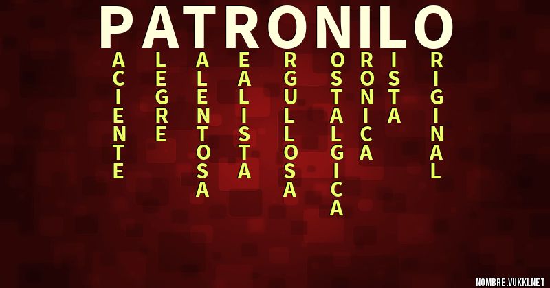 Acróstico patronilo
