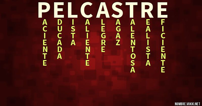 Acróstico pelcastre