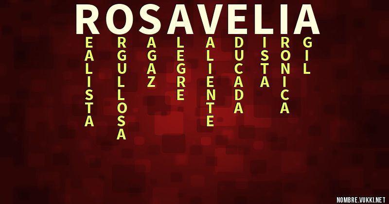 Acróstico rosa velia