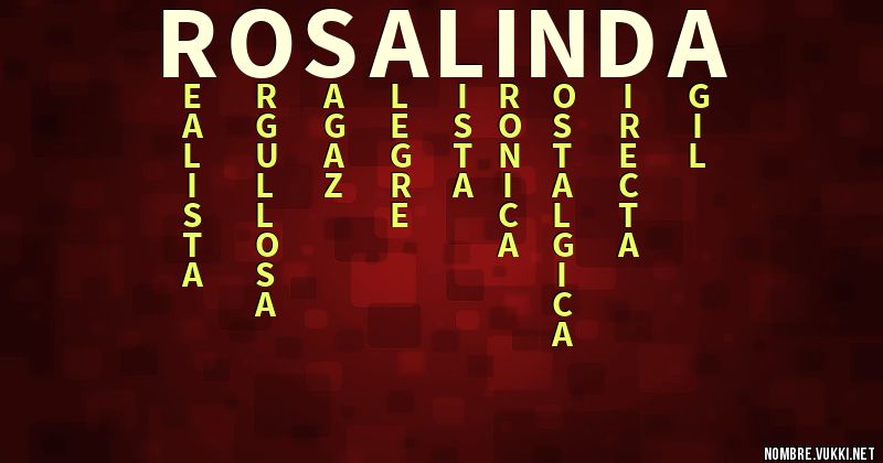 Acróstico rosalínda