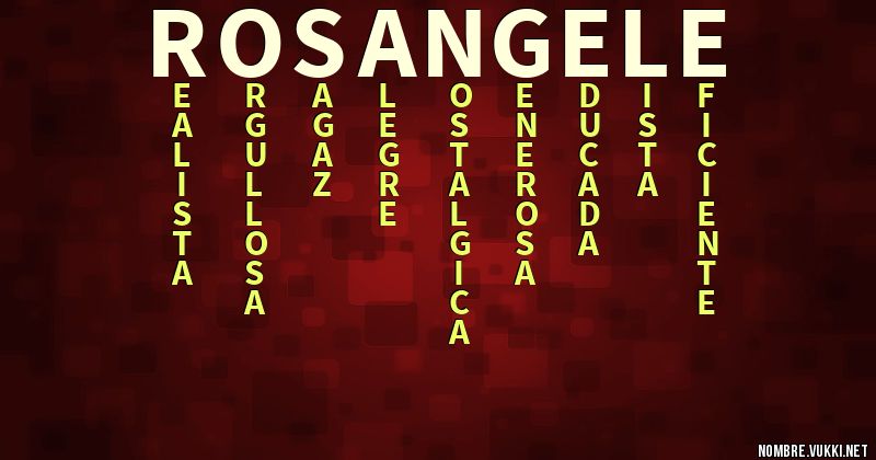 Acróstico rosangele
