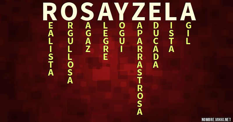 Acróstico rosayzela