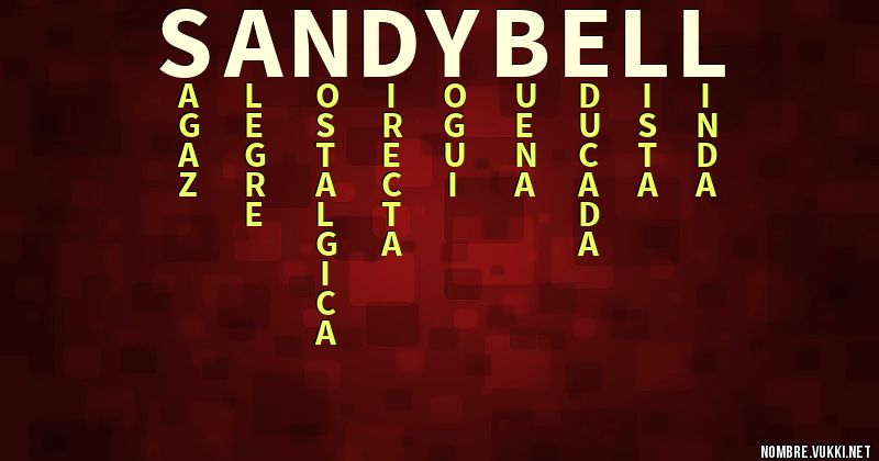 Acróstico sandybell