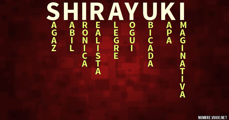 Acróstico shirayuki