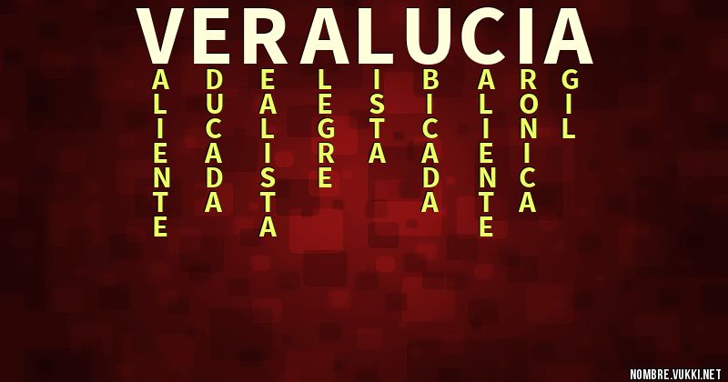 Acróstico vera lucia