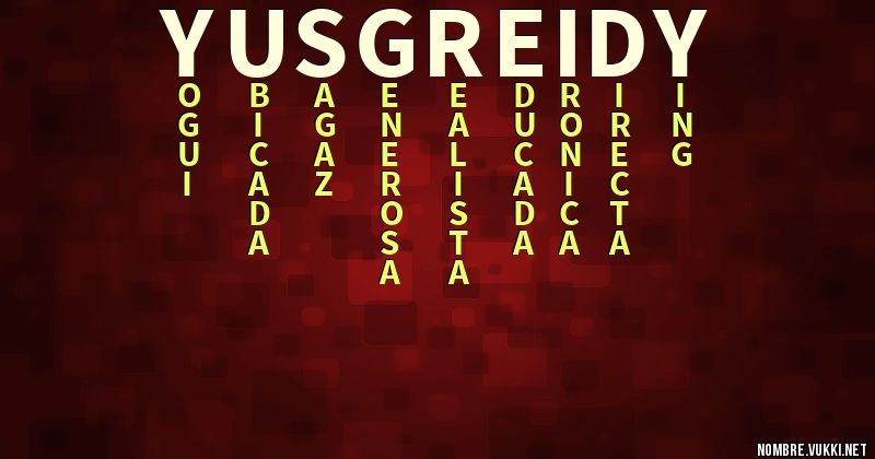 Acróstico yusgreidy