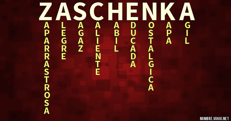 Acróstico zaschenka