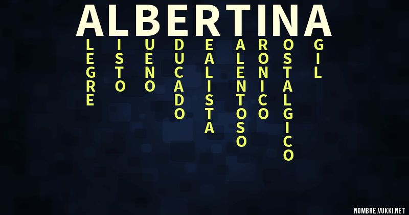 Acróstico albertina