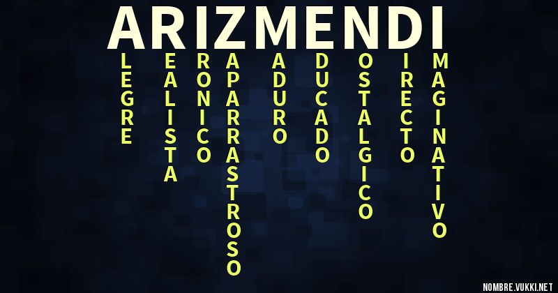 Acróstico arizmendi