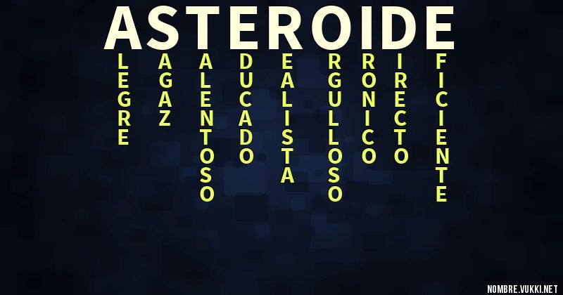 Acróstico asteroide