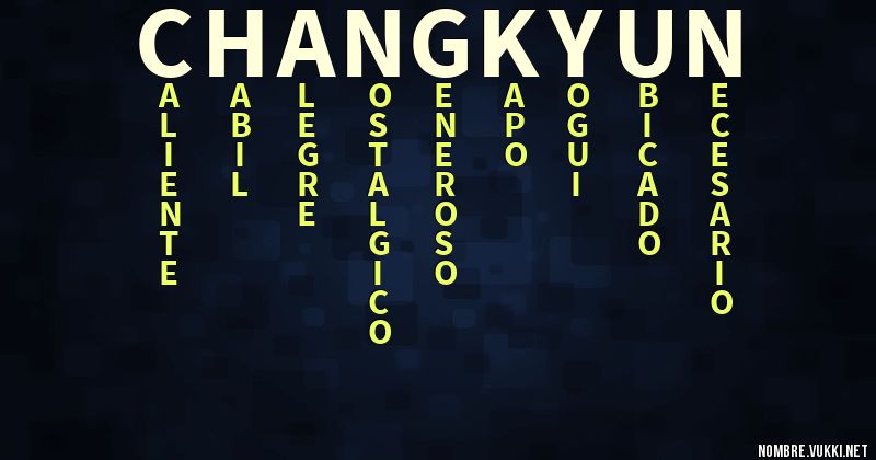 Acróstico changkyun
