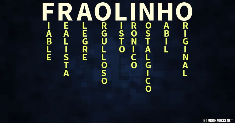 Acróstico fraolinho