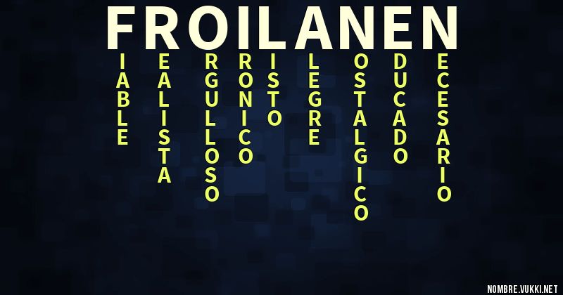 Acróstico froilanen